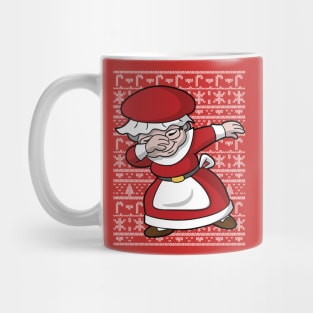 Dabbing Mrs Claus Ugly Christmas Sweater Mug